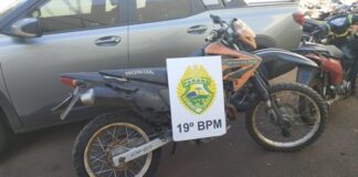 Motocicleta furtada é recuperada em Santa Helena e encaminhada à Polícia Civil