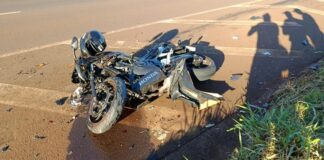 Motociclista sofre múltiplas fraturas em acidente na rodovia entre Marechal Rondon e Nova Santa Rosa