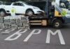 Perseguição na BR-163 termina com carro capotado e apreensão de mais de 630 kg de maconha em Toledo