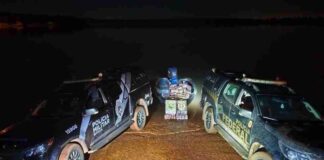 Quase 900 quilos de maconha são apreendidos em porto clandestino de Santa Helena