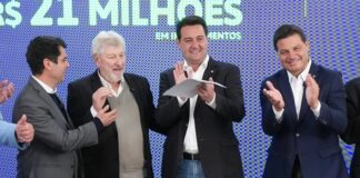 Ratinho Junior confirma R$ 21 milhões para obras em Nova Santa Rosa