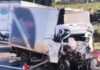 Violenta colisão entre caminhões mata dois jovens na PR-323, em Sertanópolis