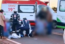 Vítima de acidente em Nova Santa Rosa tem perna amputada e está na UTI
