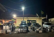 Quatro suspeitos são presos e grande carga de contrabando é apreendida em Assis Chateaubriand
