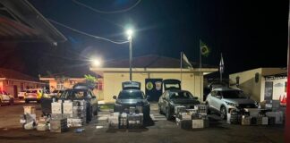 Quatro suspeitos são presos e grande carga de contrabando é apreendida em Assis Chateaubriand