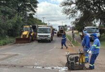 Acesso à estrada para São Luiz do Oeste é bloqueado para obras na pista