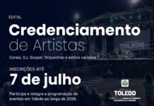 Artistas musicais podem se credenciar para eventos da Prefeitura de Toledo
