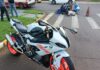 Batida entre moto e picape deixa homem com braço quebrado no Jardim La Salle, em Toledo