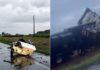 Cinco pessoas morrem em grave acidente entre carro e caminhão na BR-470, em Campos Novos, oeste de SC