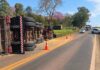 Colisão frontal entre carreta e SUV é registrada na PRC-467 em Marechal Cândido Rondon