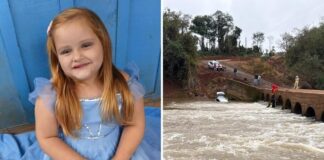Criança desaparece após carro cair de ponte no Paraná; corpo foi encontrado 13 horas depois