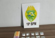 Dupla é presa com porções de cocaína após perseguição policial em Toledo