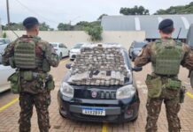 Exército apreende carregamento de maconha após perseguição em rodovia da região