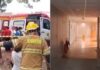 Incêndio atinge cooperativa de crédito em Cantagalo e mobiliza bombeiros