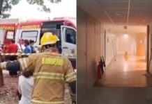 Incêndio atinge cooperativa de crédito em Cantagalo e mobiliza bombeiros