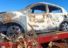 Kia Sportage tomado de assalto em semáforo da Cirne Lima é encontrado incendiado em área rural de Toledo