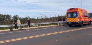 Motociclista morre em grave acidente na Perimetral Leste, em Foz do Iguaçu