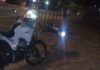 Motociclista tenta fugir da PM, sofre queda e tem moto apreendida no Jardim Europa