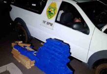 PM apreende mais de 130 quilos de maconha e recupera veículo roubado em Toledo