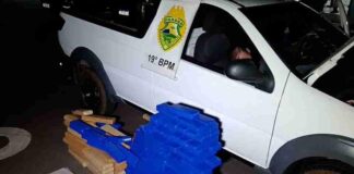 PM apreende mais de 130 quilos de maconha e recupera veículo roubado em Toledo