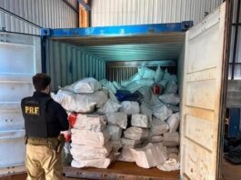 PRF descobre depósito do tráfico e apreende mais de 8 toneladas de maconha no MS