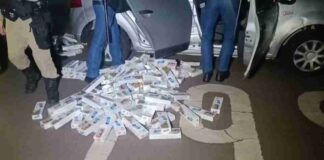 Polícia Militar apreende cerca de mil pacotes de cigarros contrabandeados e prende homem em Toledo