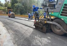 Ponte do Marreco começa a receber camada asfáltica e adequação de acessos