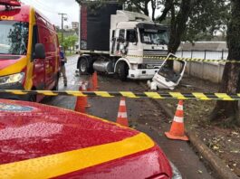 Trabalhador morre após ser esmagado por caminhão guincho durante remoção de veículo em Cascavel