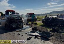 Tragédia na PR-317: colisão violenta deixa um morto e três feridos graves em Santa Helena
