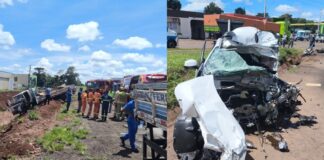 Colisão frontal na BR-277 deixa um morto, oito feridos e carro elétrico incendiado