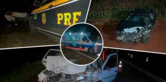 Casal morre e dois ficam feridos após acidente em Céu Azul