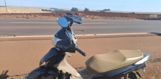 Condutor de Honda Biz com placas de Toledo fica ferido em acidente na PR-239, em Assis Chateaubriand