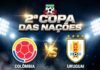 Colômbia e Uruguai entram em campo nesta quarta pela 2ª rodada da Copa das Nações
