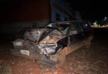 Forte colisão entre veículos deixa homem ferido na PR-495 em Santa Helena