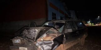 Forte colisão entre veículos deixa homem ferido na PR-495 em Santa Helena