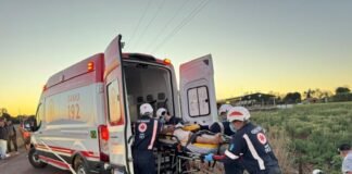 Homem fica gravemente ferido após ser atropelado por carro em Nova Santa Rosa