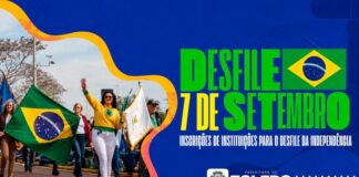 Inscrições para desfile do 7 de Setembro seguem abertas até 14 de agosto