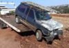 JOVEM FICA FERIDO APÓS FIAT UNO ATINGIR POSTE NA ZONA RURAL DE TOLEDO