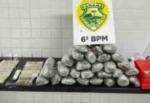 Jovens são presas com drogas e 266 ampolas de medicamentos para emagrecimento em ônibus em Cascavel