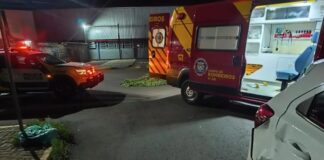 Jovem de 24 anos fica ferido gravemente em acidente entre moto e carro em Marechal Rondon