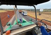 Linha Sanga Perdida recebe obra de asfalto rural em Toledo