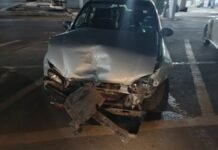 Mulher e criança ficam feridas em acidente entre carros na BR-163, em Toledo