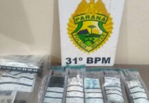 PM prende homem e apreende cocaína e maconha durante ação contra o tráfico em Palotina
