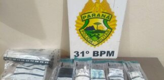 PM prende homem e apreende cocaína e maconha durante ação contra o tráfico em Palotina