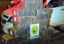 Três adolescentes e dois homens são detidos em Palotina com arma de fogo e carga de maconha