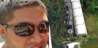 Veja quem era o motorista que morreu após caminhão cair em represa na BR-376