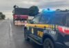 Bitrem fica sem combustível e polícia descobre carga de cigarros na BR-163, que azar!