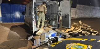 CARGA DE MÓVEIS ESCONDIA 350 QUILOS DE MACONHA APREENDIDOS EM CASCAVEL