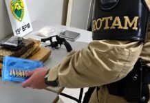 CASAL É PRESO COM MAIS DE 3 KG DE MACONHA E REVÓLVER EM TOLEDO