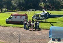 Caminhão passa por cima de motociclista em acidente no centro de Ubiratã